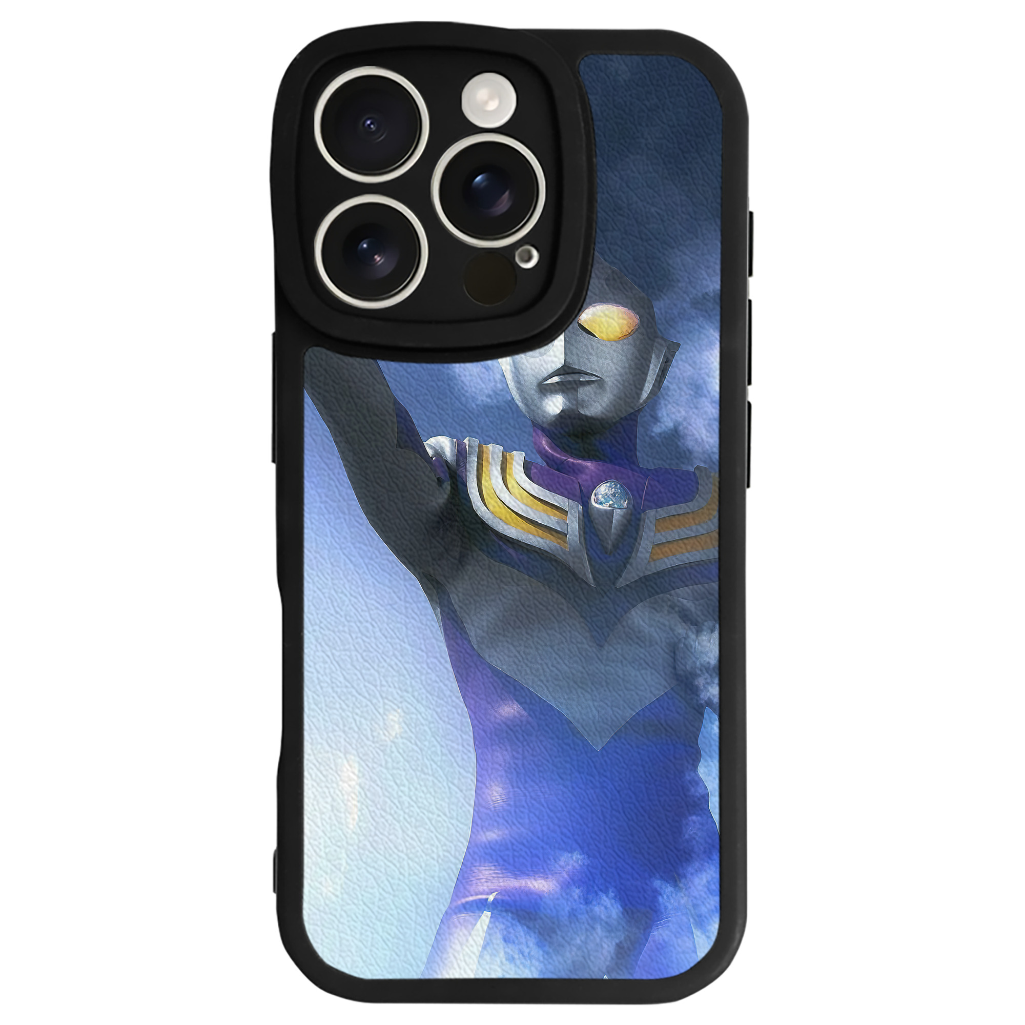 （画像用） ウルトラマン Ultraman 【iPhone 16シリーズ対応】シリコンスマホケース（レザー調） 材質：シリコン